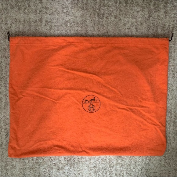Hermes Accessories - Hermès Orange Dustbag Large Size 23”x17.5”